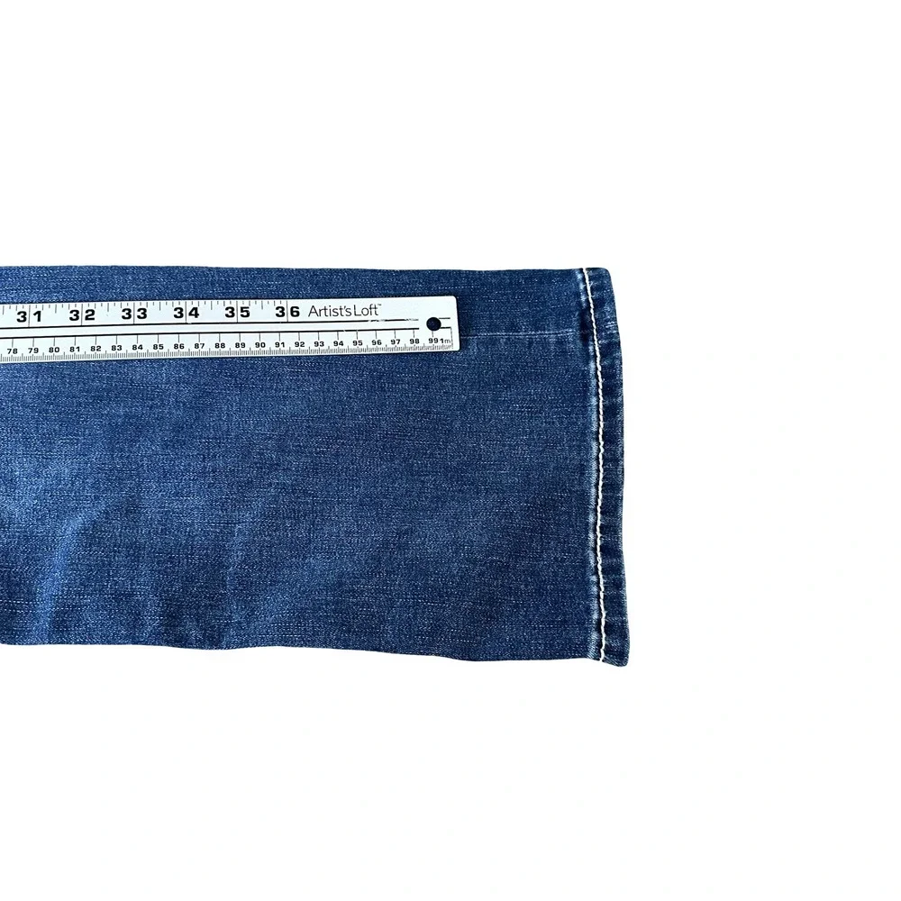 Miss Me Low Rise Boot Bootcut Jeans 28 Medium Wash Star L9548BL Rhinestone